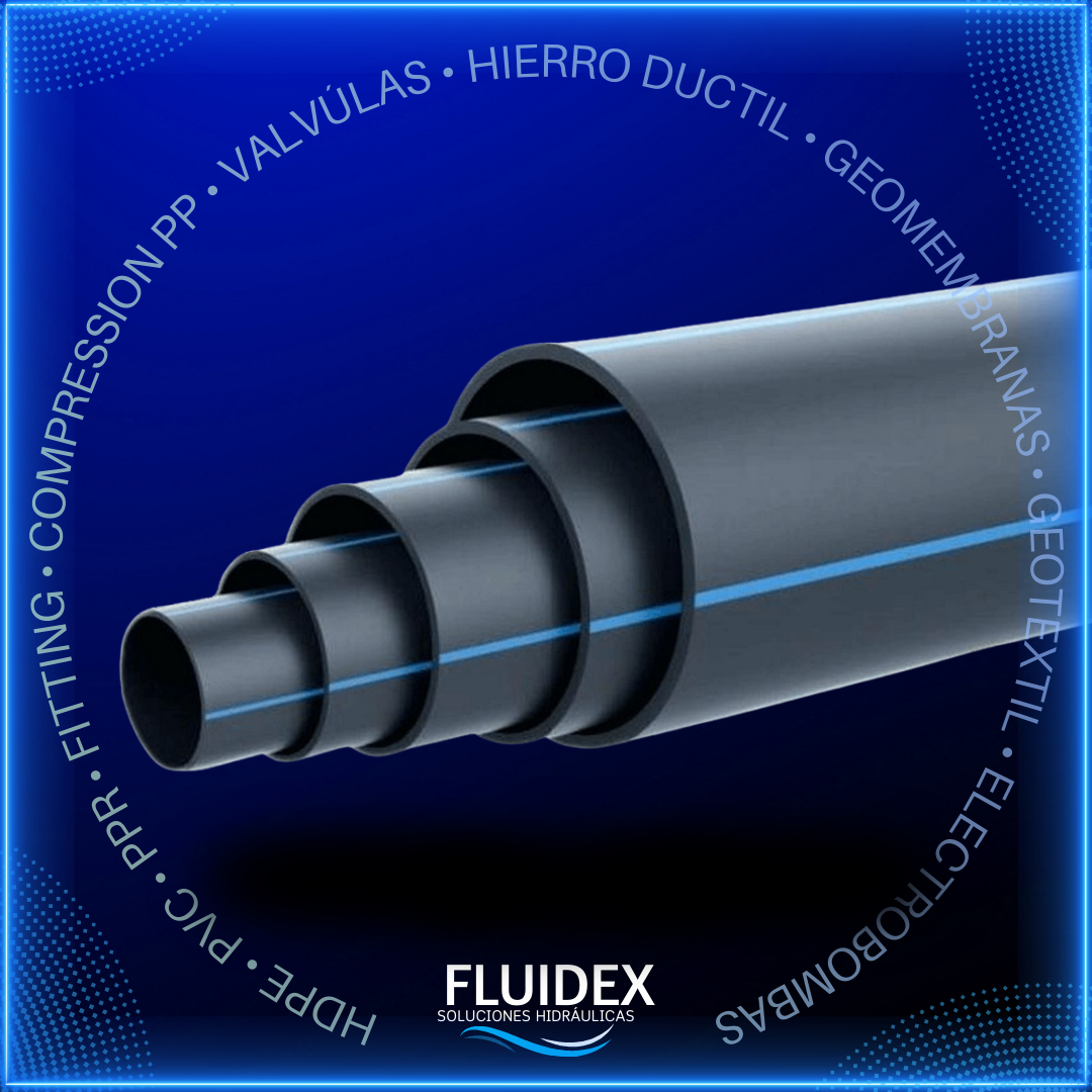 TUBERIA HDPE 140MM X 1MT PN20 PE100 AP TIRA